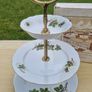 Vintage serving stand - Karlovarsky Porcelan Czechoslovakia Image 2