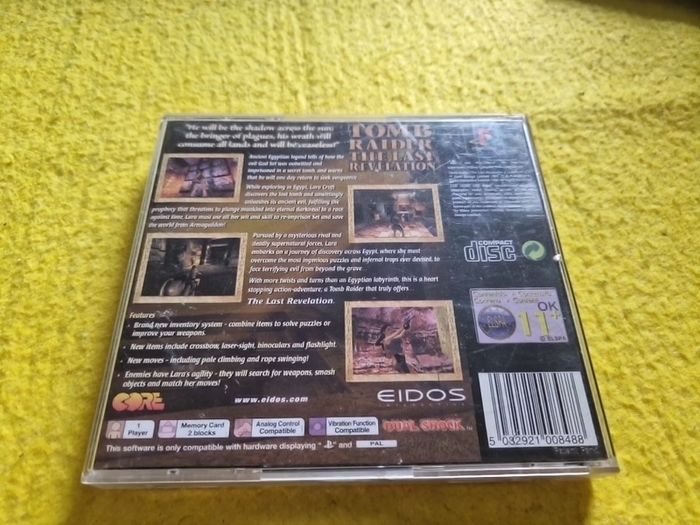 Tomb Raider The Last Revelation PlayStation1 Ps1 PlayStation2 Ps2 games Original