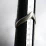 Vintage Sterling Silver Double Wishbone Band Ring size P - 2,10g Image 9