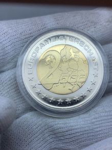 Germany? EUFA EURO 2008 & World Cup 2 euro coin big weight 29.6 diameter 3.5cm