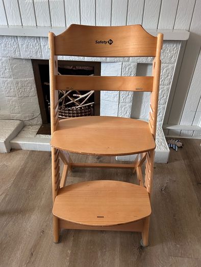 wooden high chair