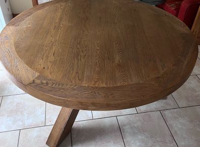 Round kitchen table solid wood