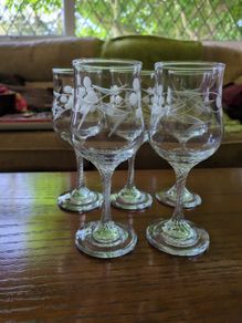 vintage wine glasses