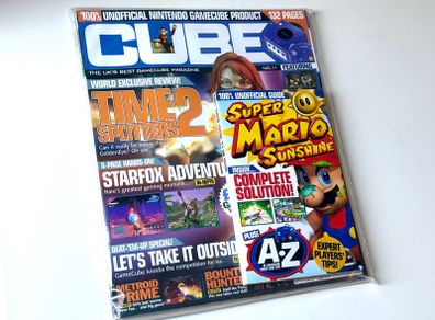 Cube No.11 - Nintendo GameCube Magazine - with Mario Sunshine Guide
