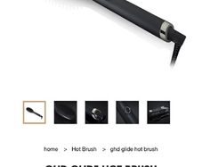 GHD hot glide straightening brush