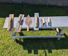 Folding Work Platform With Tools
