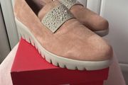 Bnwt wonders blush suede shoes size 40