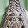 Antique Lamp Base, Black Cast Iron Oil Lamp Base, Lamp Making, 1800s Victorian Decor, Gothic, Reclaimed, Salvage, Restoration Image 6