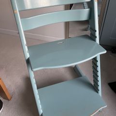 2x Stokke Tripp Trapp High Chairs (Baby Blue or White)