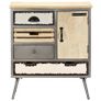 Sideboard Solid Mango Wood and Steel 65x33x76 cm Image 8
