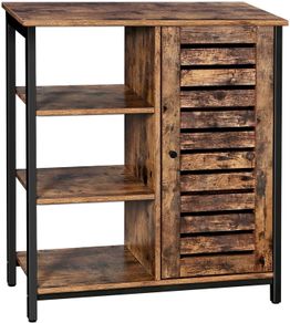 Chest of Drawers Cupboard Kitchen Cupboard Sideboard with 3 Shelves and Cupboard