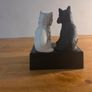 Black and white whiskey statue Image 2