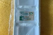 Brand new reusable 3 compartments serving trays, pack of 2