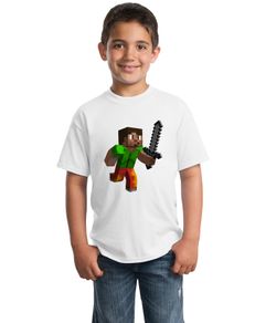 Minecraft Children Tees minecraft t-shirt tee top for kids