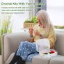 NEW SALE | Crochet Starter Kit for Beginners Adults, Includes Ergonomic Metal Crochet Hooks 0.6mm to 6mm, Accessories and Cactus Case, Knitting Set with Wool and Needles Image 6