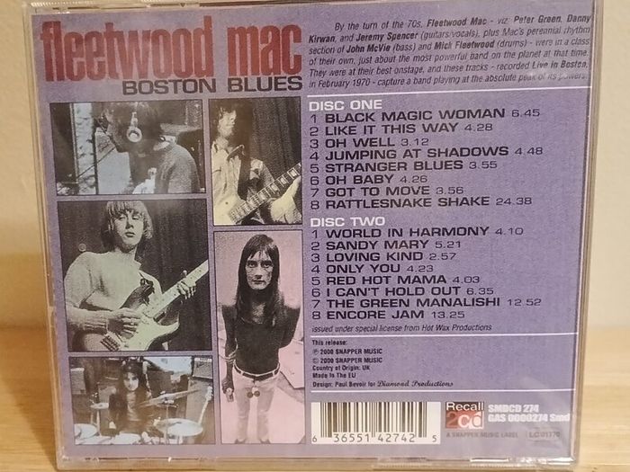 Fleetwood Mac Boston Blues 2 CD Album