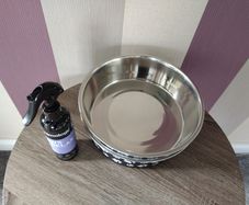 Set of x2 Stainless Steel Dog Feeder/ Drinking Bowls