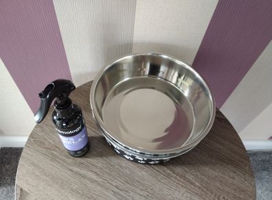 Set of x2 Stainless Steel Dog Feeder/ Drinking Bowls