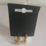 Pilgrim Danish Design Gold Tone Chunky Twisted Rope Hoop Earrings New CAN POST Image 3