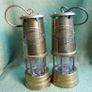 Vintage Miners Brass Oil Lamps Barrick Brass Britisch Coal Mining Parafin Lamp Image 3