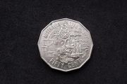 Australian Commemorative Bicentennial " First Fleet " 50 Cent Coin - 1988