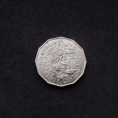 Australian Commemorative Bicentennial " First Fleet " 50 Cent Coin - 1988