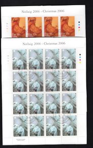 2006 Ireland Christmas Commemorative Stamp Sheetlets Plate 1A1A1A1A  Fine Used with Dublin cancel of 9th November 2006 (First day of issued) on envelope extract.