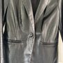 M&S Black Croc Faux Leather Blazer | Size 8 (BNNW) Image 4