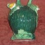 antiques majolia water jug in the shape of a mellan Image 2
