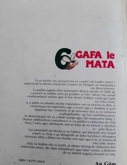 Gaeilge Gafa le Mata vintage school books