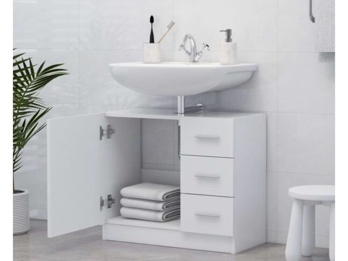 Sink Cabinet | White | Engineered wood | Medium | Bathroom Sink Cabinet