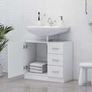 Sink Cabinet | White | Engineered wood | Medium | Bathroom Sink Cabinet Image 3