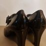 Soffice Sogno Vernice Nera Women's dressy shiny real Italian leather formal court shoes size 5.5 UK SALE Image 5