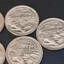 1966 - 2008 Australian 20 Cent coins x7 Job Lot Platypus Image 5