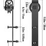 Sliding Barn Door Hardware Kit, 12FT Image 7