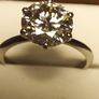 4ct. Moissanite Solitaire Ring Image 2