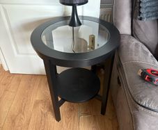 Black side table
