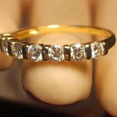 14kt Gold Filled Moissanite Band Ring