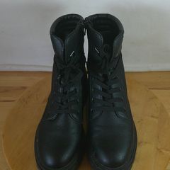 Esmara Black Combat Boots Side Zip Chunky Sole Size UK 6.5 EUR 40