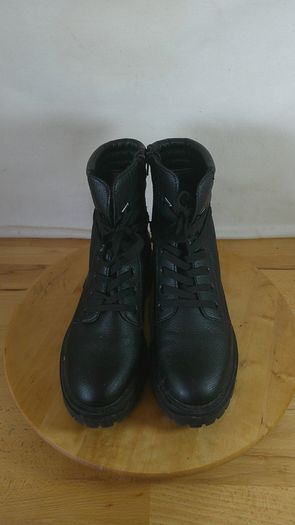 Esmara Black Combat Boots Side Zip Chunky Sole Size UK 6.5 EUR 40