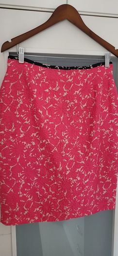 ESCADA SPORT fuschia silk mix 2-way full zip skirt Sz 36 (Fit 10UK) - Rrp 345 (New)