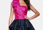 Stunning pink and black new dress - Forever Unique