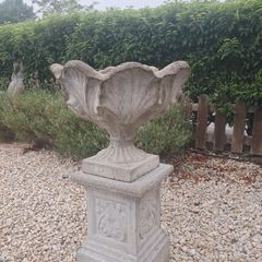 Pair of concrete planters