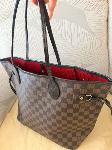 Louis Vuitton Neverfull MM Ebene Cerise Authentic