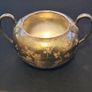 Sheffield Vintage Sugar Bowl Etched Antique Made in England Marked Image 2