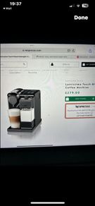 DeLonghi  nespresso coffee machine