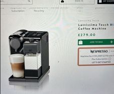 DeLonghi  nespresso coffee machine