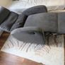 Grey fabric recliner from EZ Living furniture Image 3