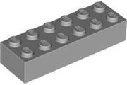 18x Lego 2x6 medium stone grey bricks