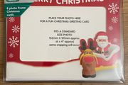 set of 8 Photo Frame Christmas Cards